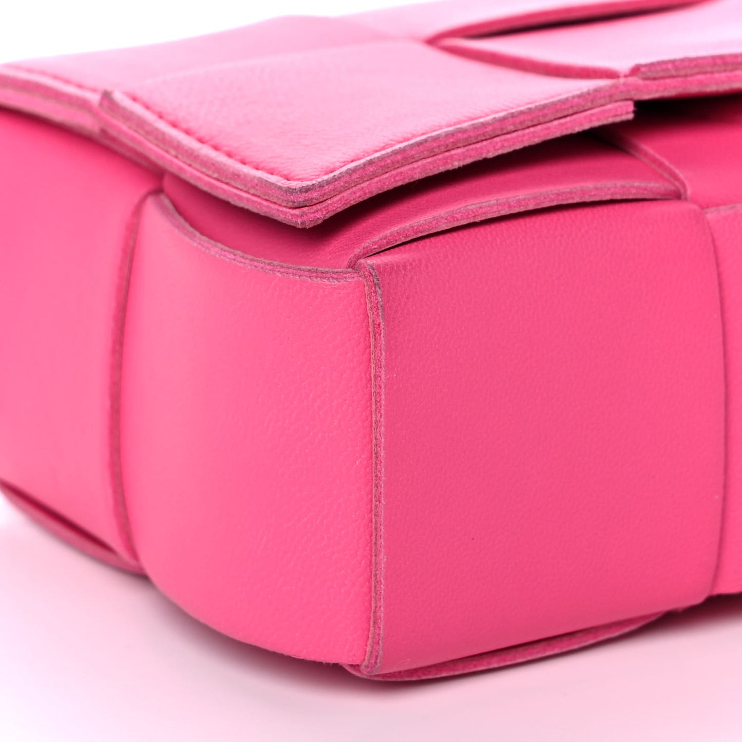 Lambskin Maxi Intrecciato Extra Mini Cassette Crossbody Bag Bon Bon