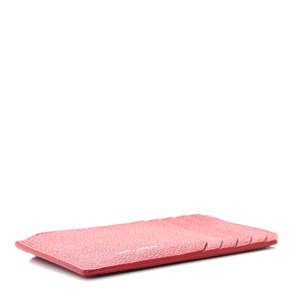 Saint Laurent Grained Calfskin 5 Fragments Zip Pouch Card Holder New Red 4 of 9