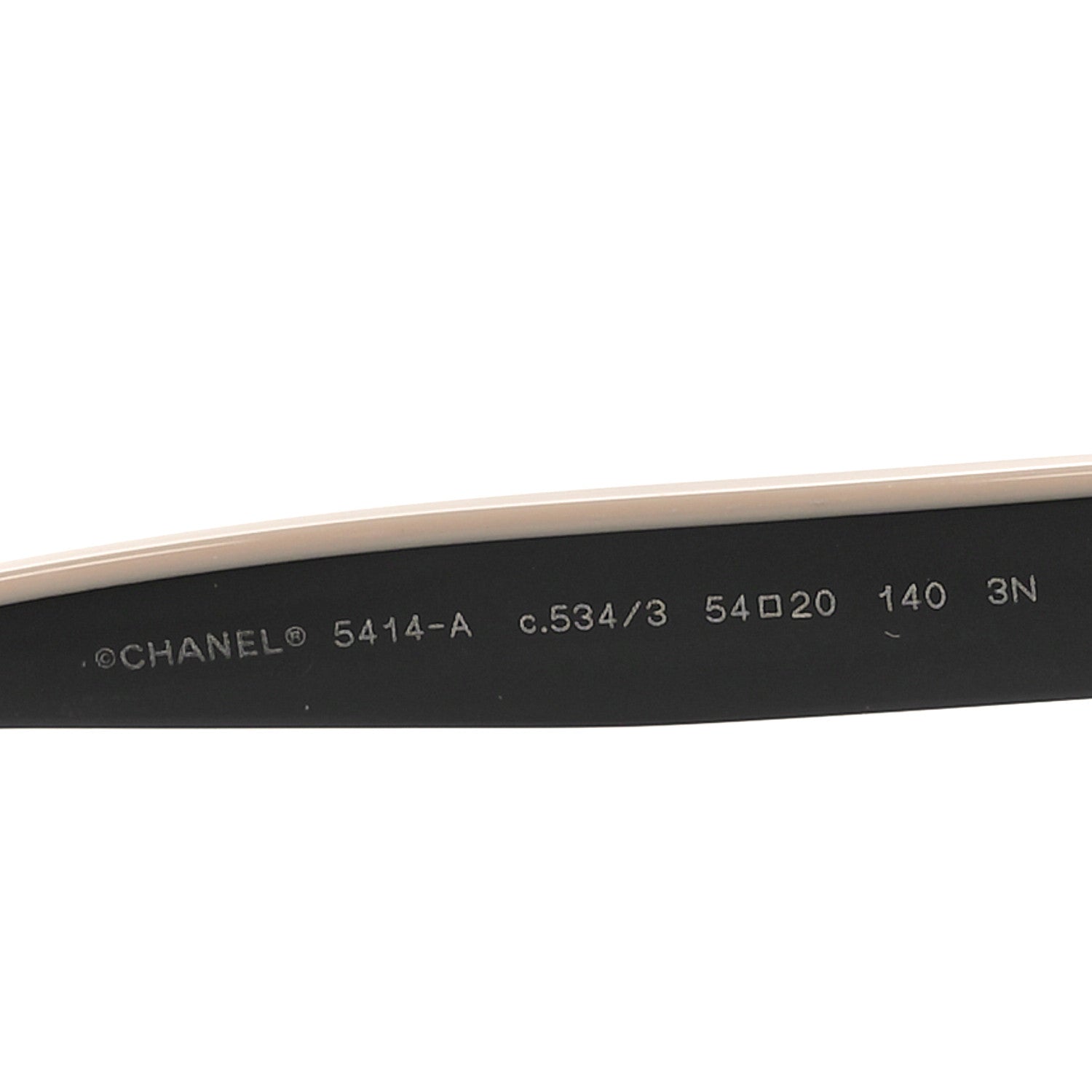 Chanel Acetate CC Butterfly Sunglasses 5414-A Black Beige 5 of 6