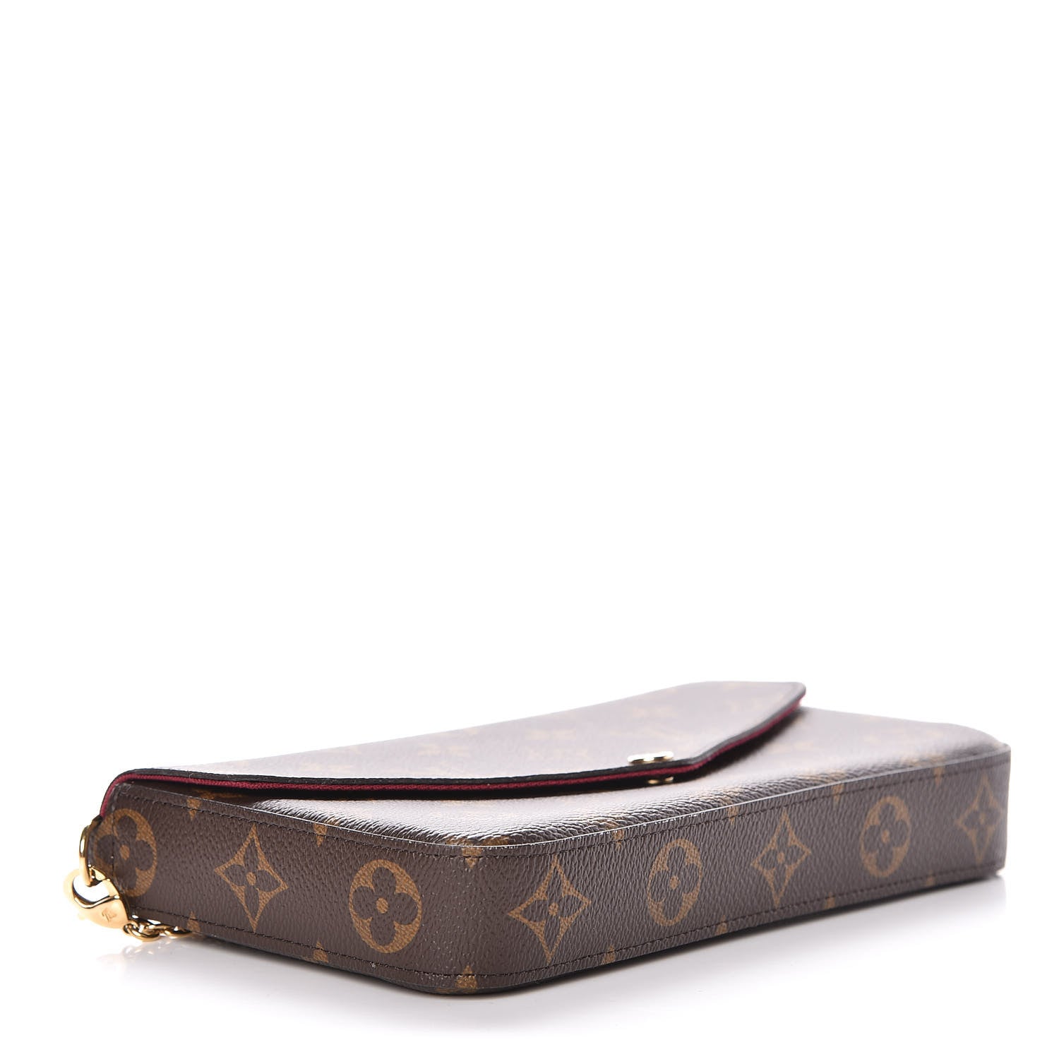 Louis Vuitton Monogram Pochette Felicie Chain Wallet Fuchsia 5 of 15