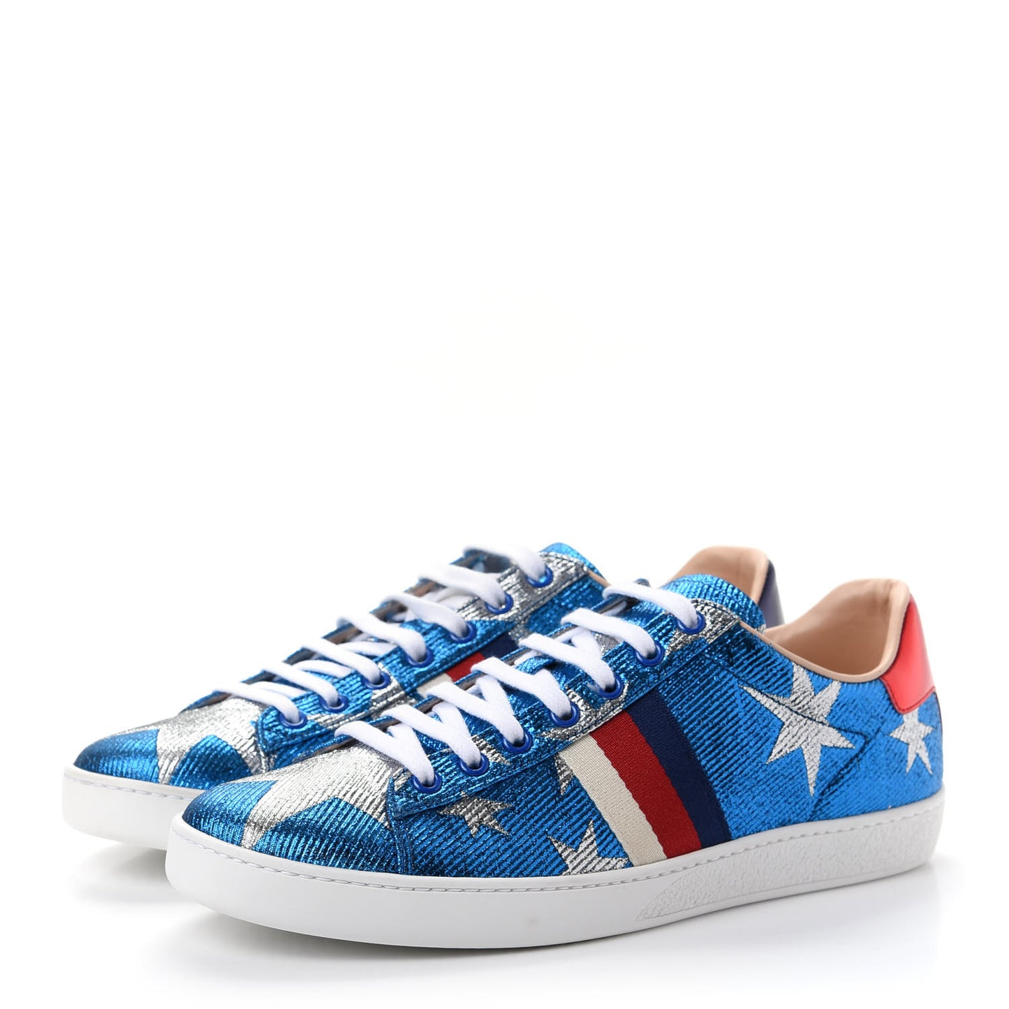 Lurex Starry Sky Sylvie Web New Ace Sneakers 40.5 Bluette Silver