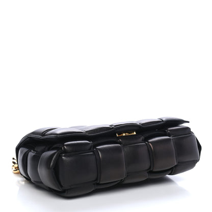 Bottega Veneta Lambskin Maxi Intreccio Padded Chain Cassette Crossbody Bag Black 4 of 8