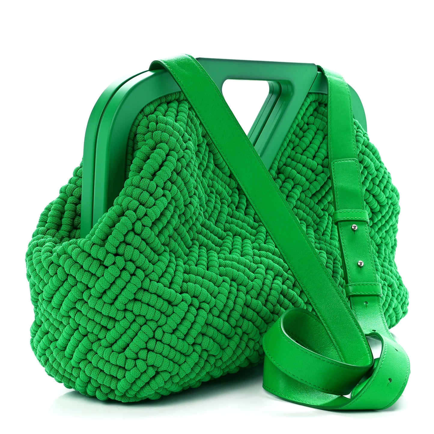 Macrame Intrecciato The Point Triangle Bag Parakeet