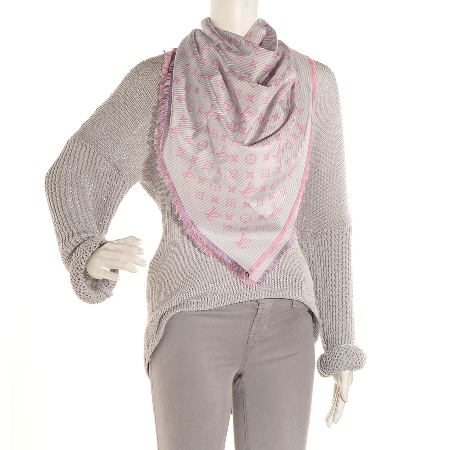 Silk Sur Mesure Square Scarf Pink