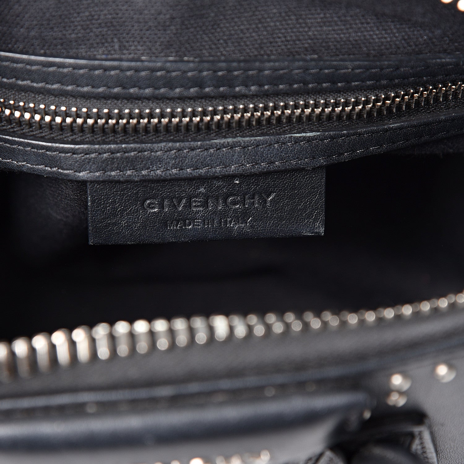 Givenchy Smooth Calfskin Mini Studded Antigona Black 4 of 10