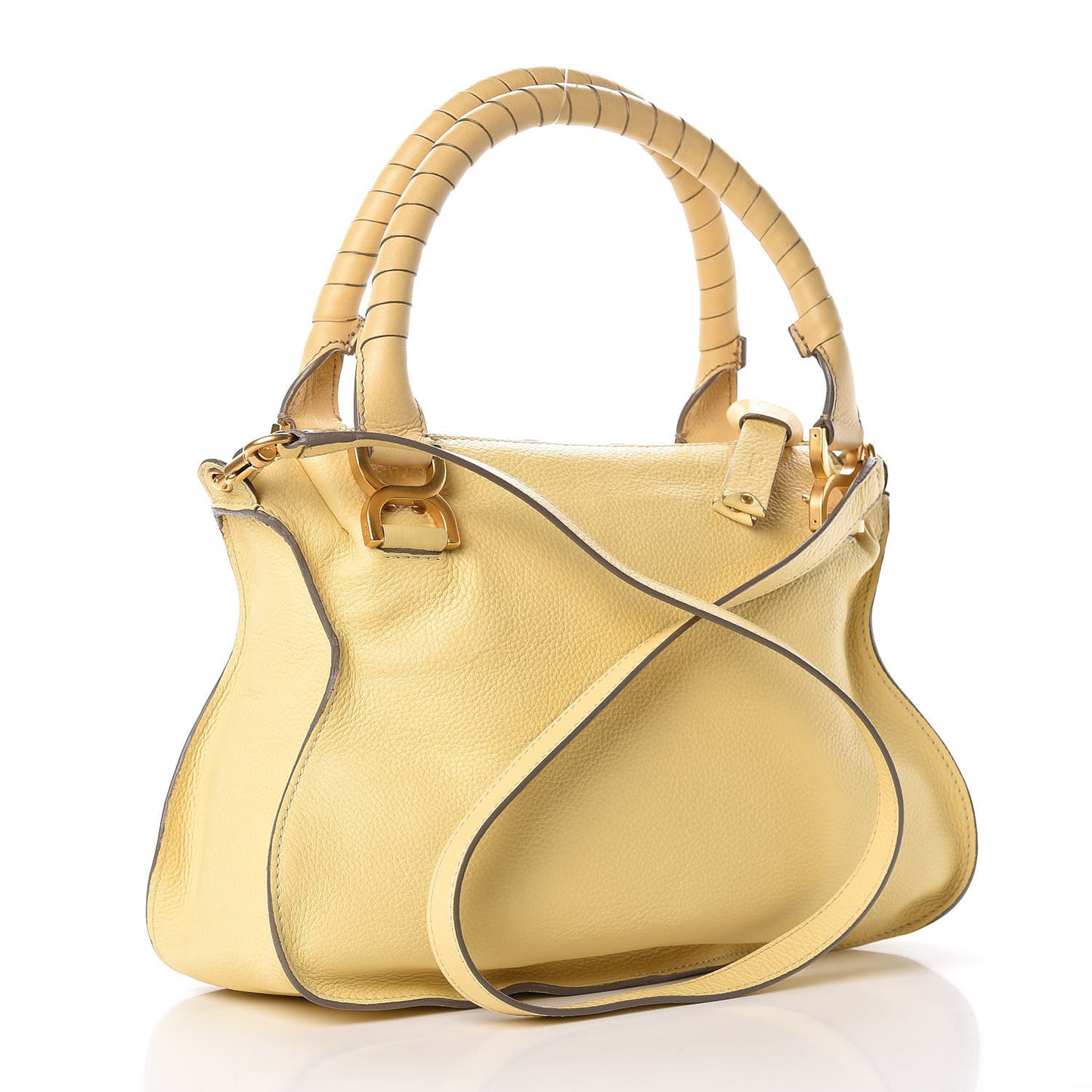 Calfskin Medium Marcie Satchel Sunlight