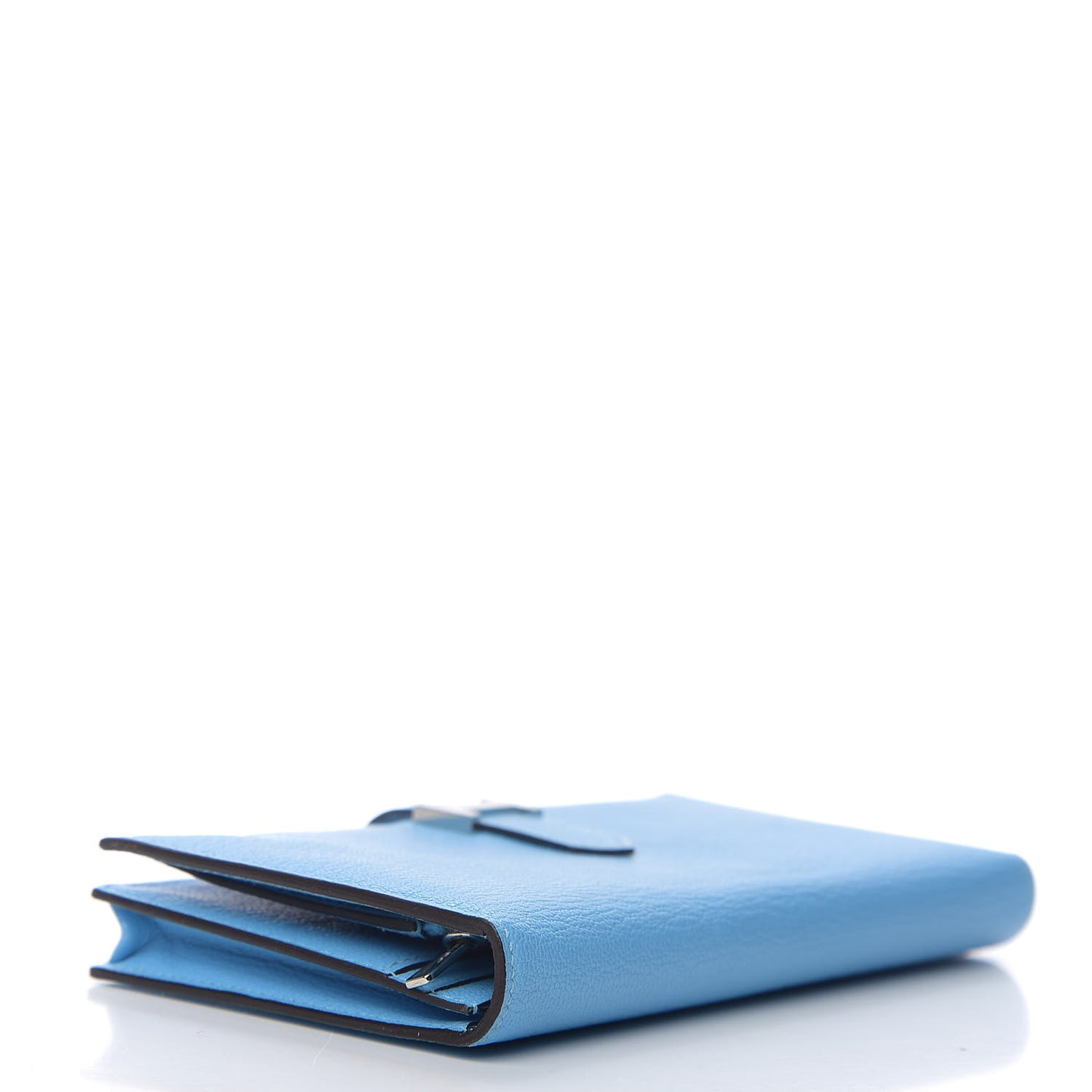 Chevre Mysore Bearn Gusset Wallet Celeste