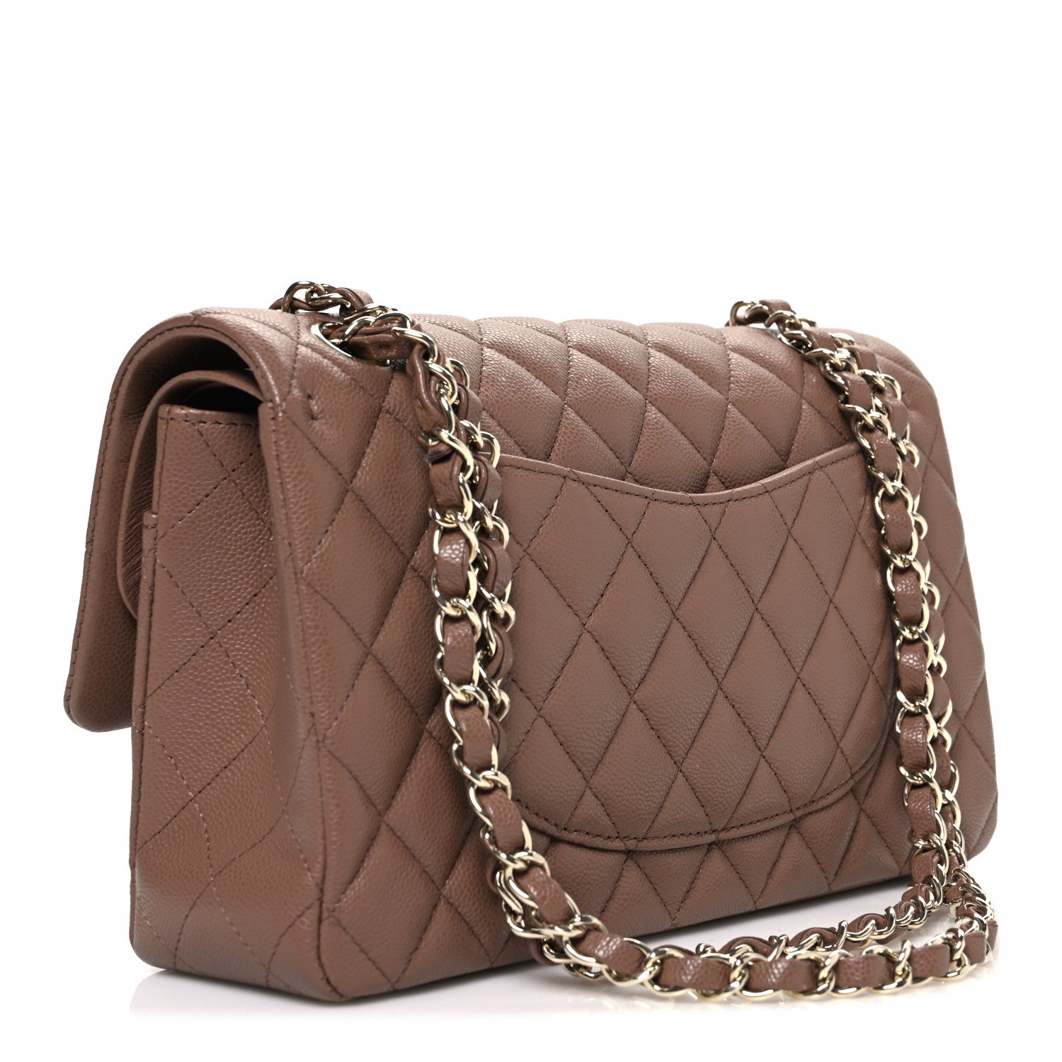 Chanel Caviar Quilted Medium Double Flap Brown 1861859 – FASHIONPHILE