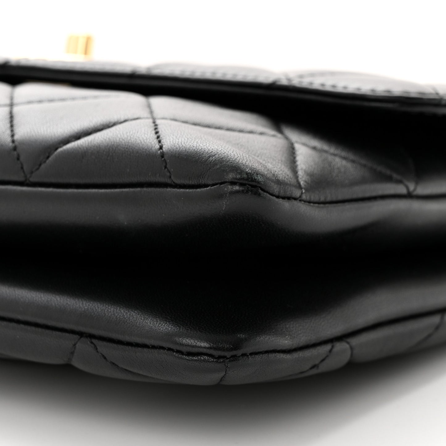 Lambskin Quilted Medium Trendy CC Flap Black