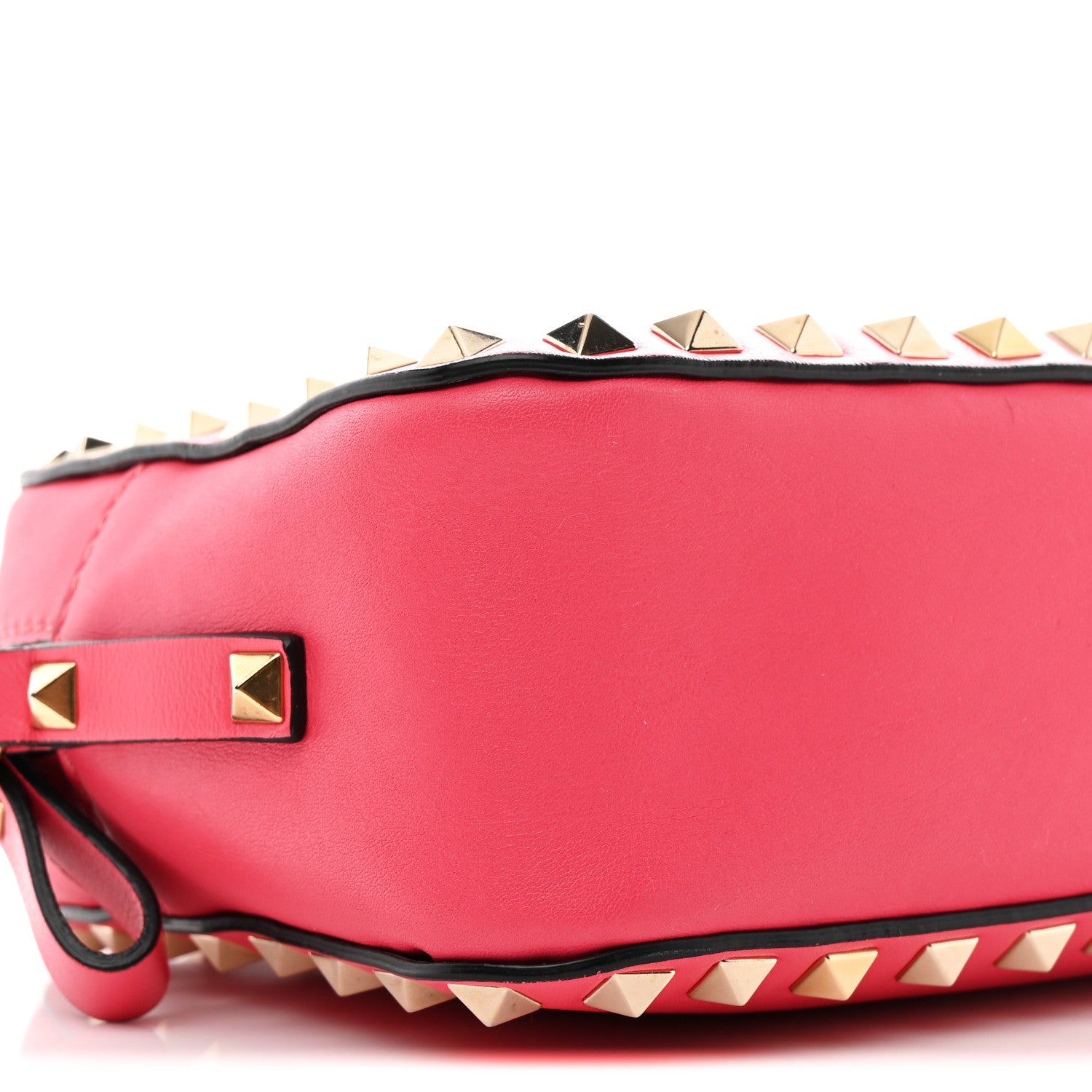 Valentino Garavani Calfskin Rockstud Camera Crossbody Bag Deep Rose 8 of 9
