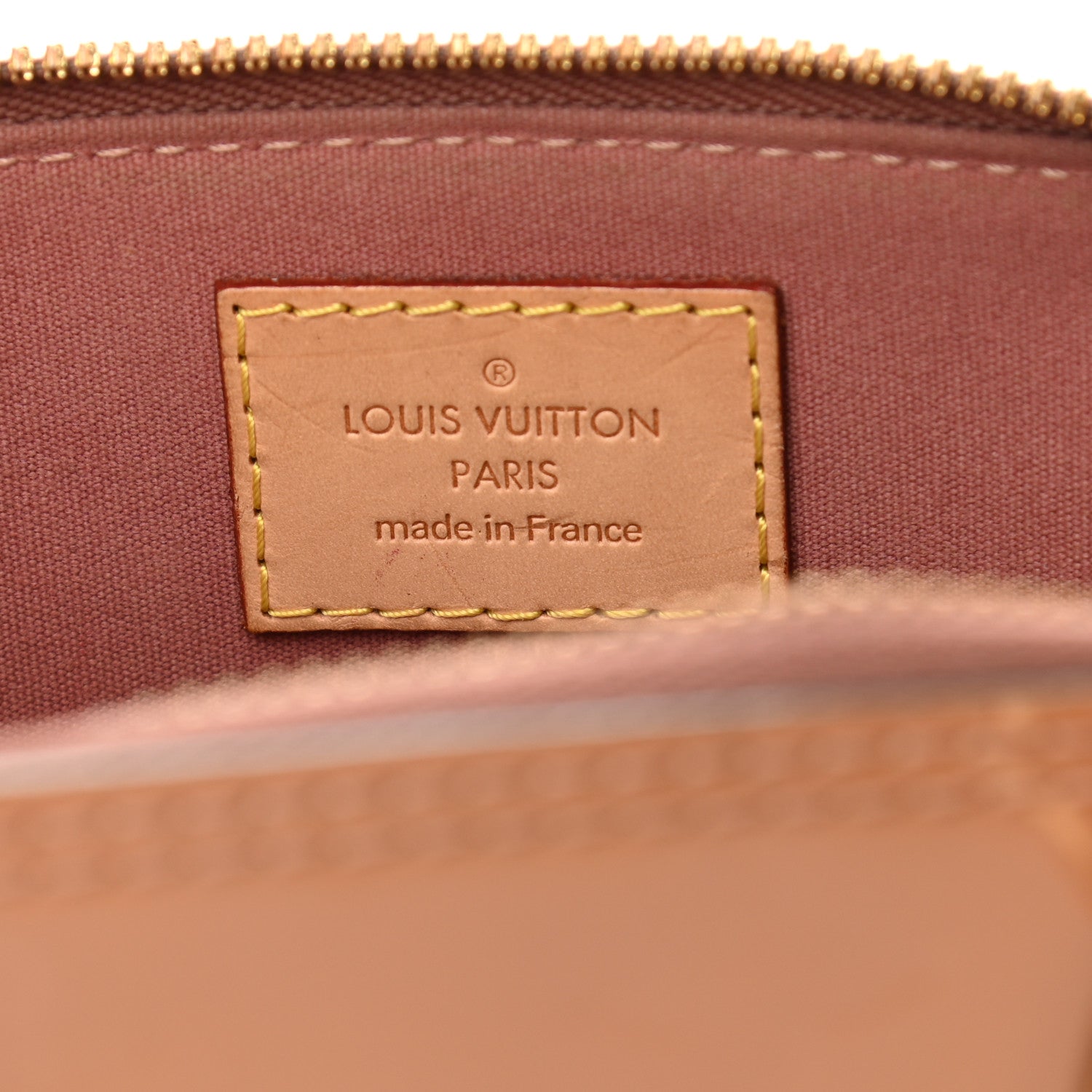 Louis Vuitton Vernis Alma BB Rose Velours 6 of 10