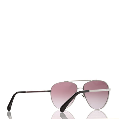 Chanel Metal Aviator Sunglasses 4279-B Silver 4 of 11