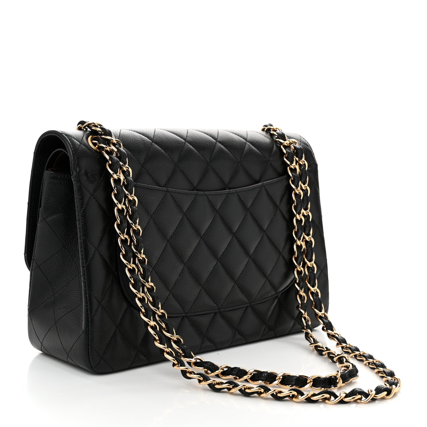Chanel Caviar Quilted Jumbo Double Flap Black 3 of 12