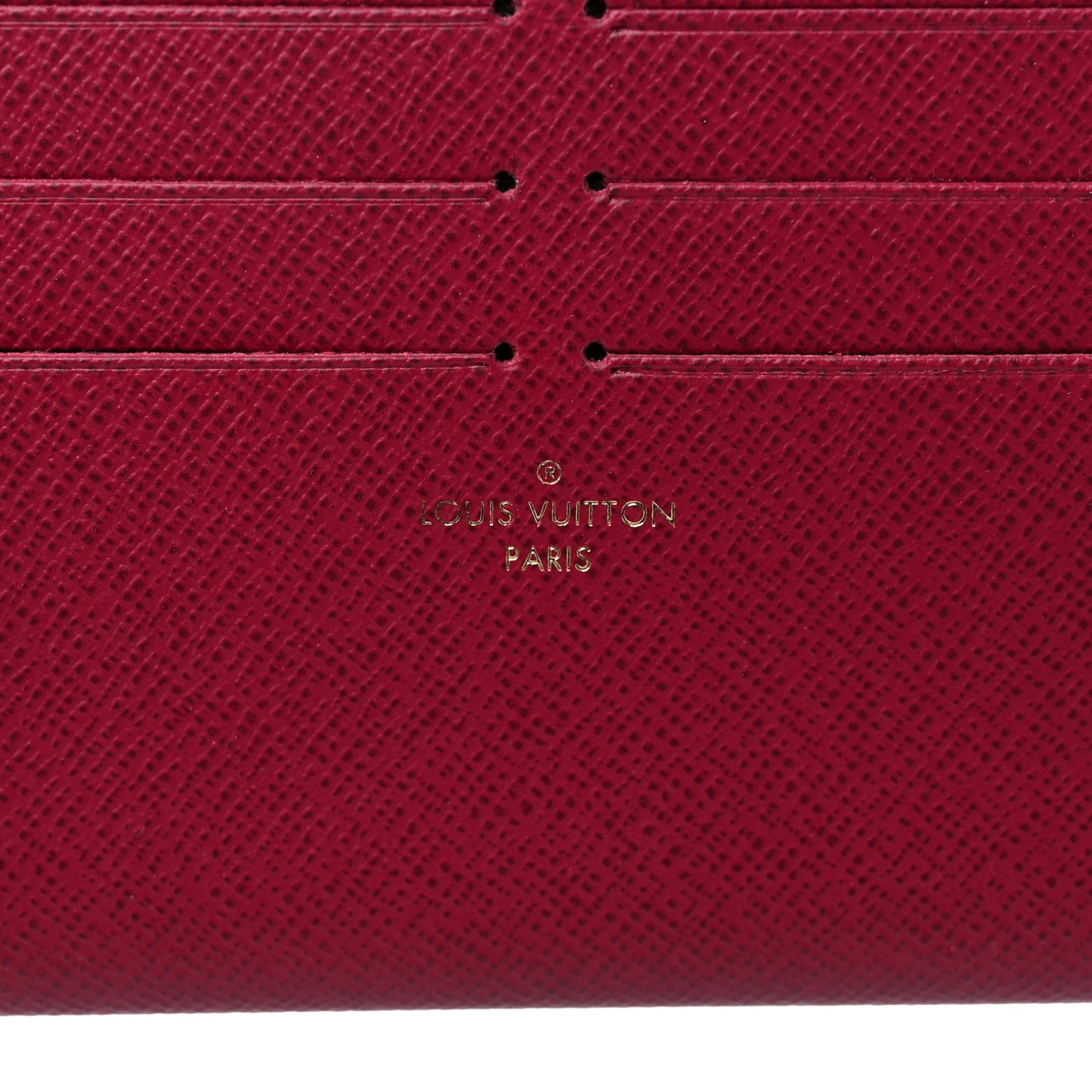 Calfskin Felicie Card Holder Insert Fuchsia