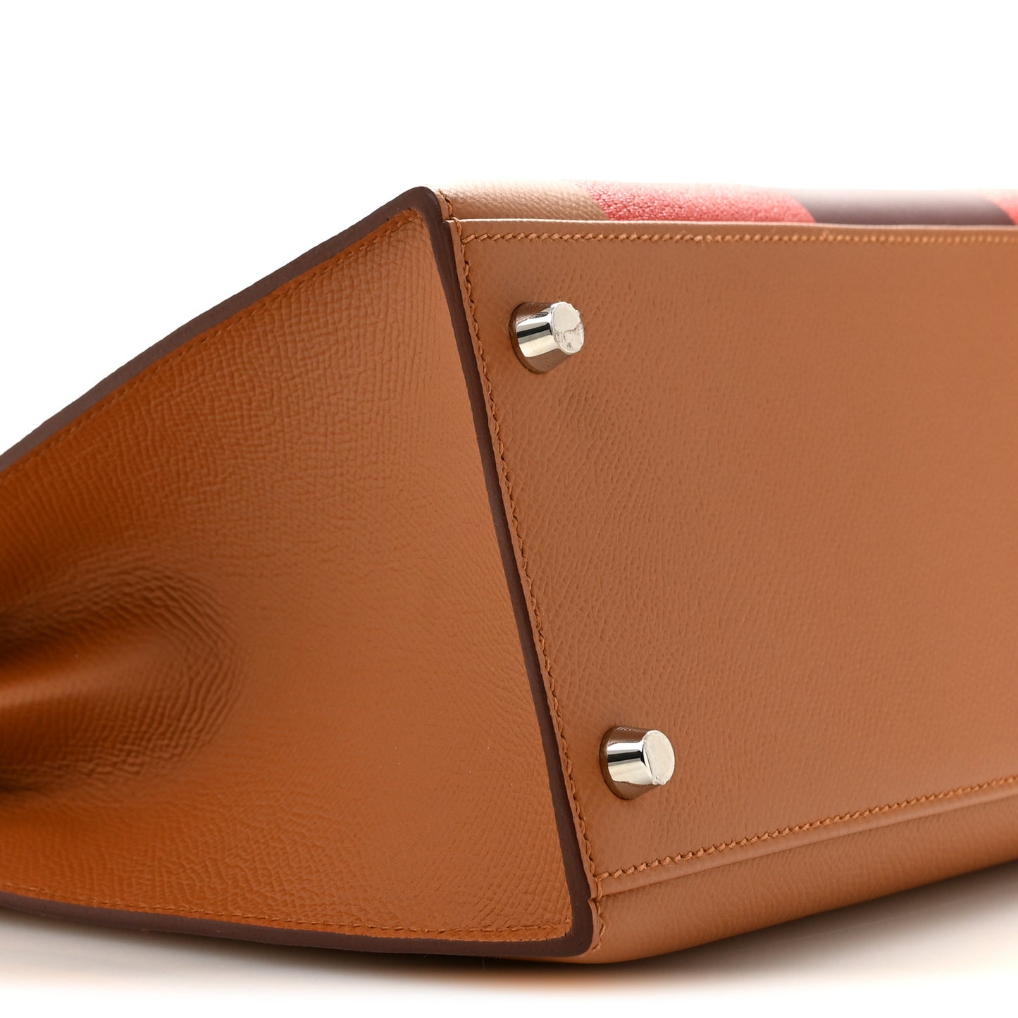 Epsom Chevre Mysore Sombrero Kellygraphie Lettre H Kelly Sellier 28 Capucine Gold Rouge H
