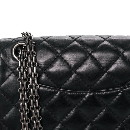 Chanel Iridescent Calfskin Quilted 2.55 Reissue 224 Flap Black 13 of 17