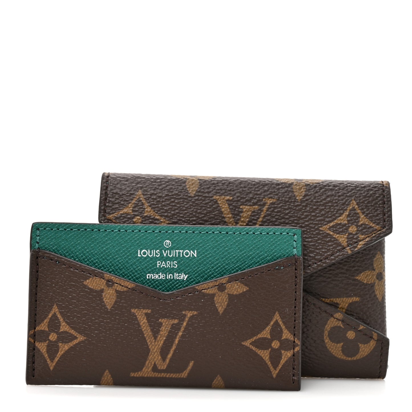 Monogram LV Colormania Kirigami Card Holder Borneo Green