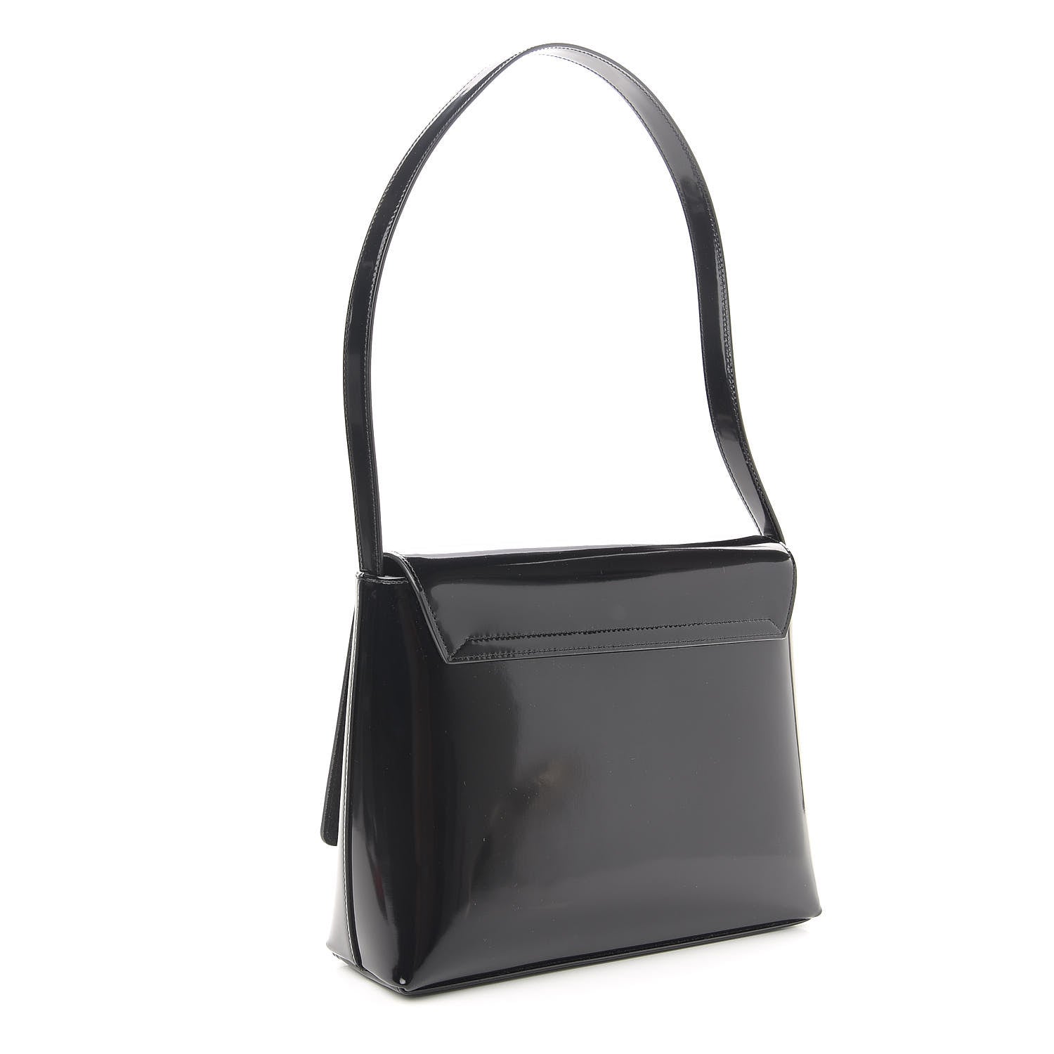 Saint Laurent Patent Le 90 Shoulder Bag Black 3 of 10