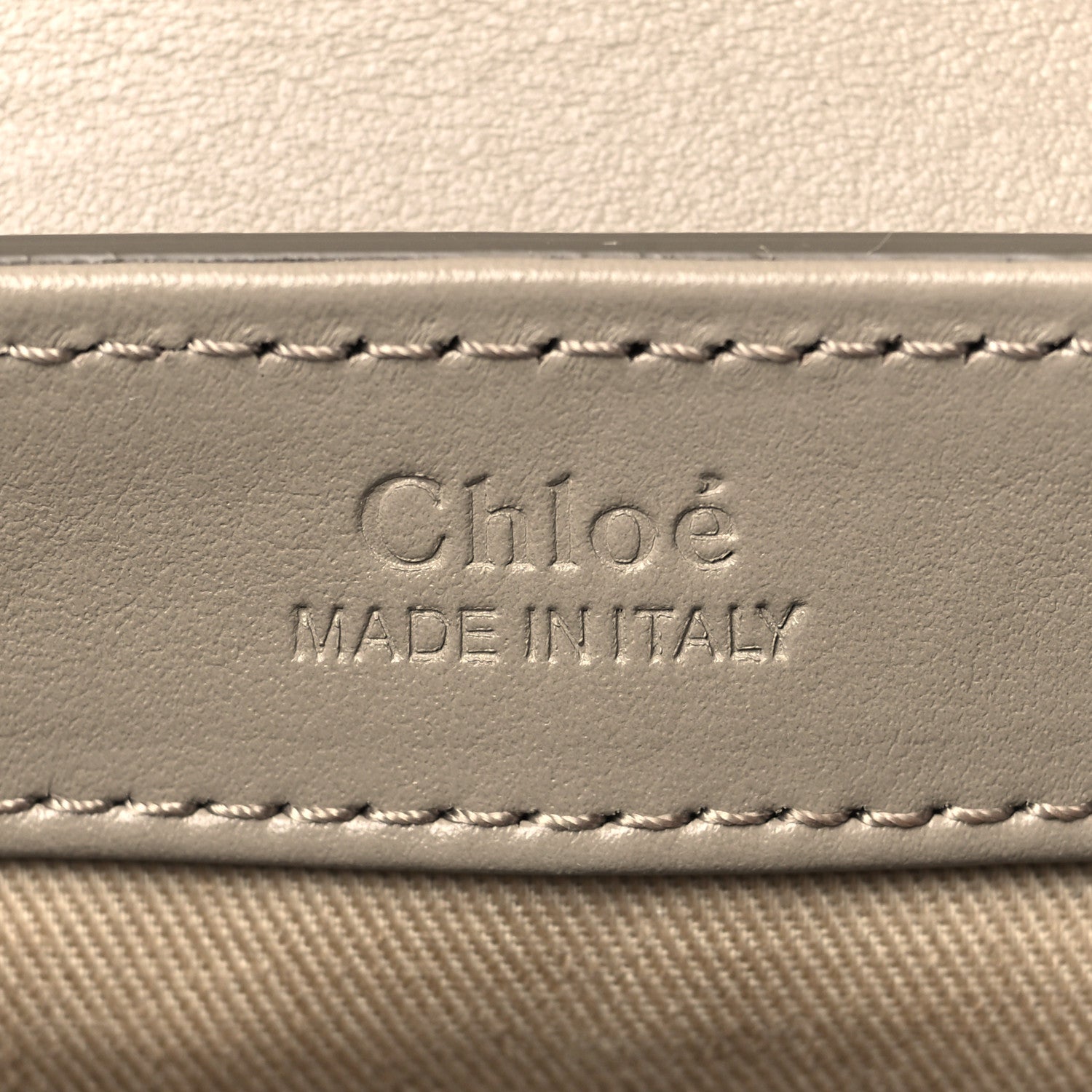 Chloe Shiny Calfskin Suede Mini C Double Carry Motty Grey 6 of 11