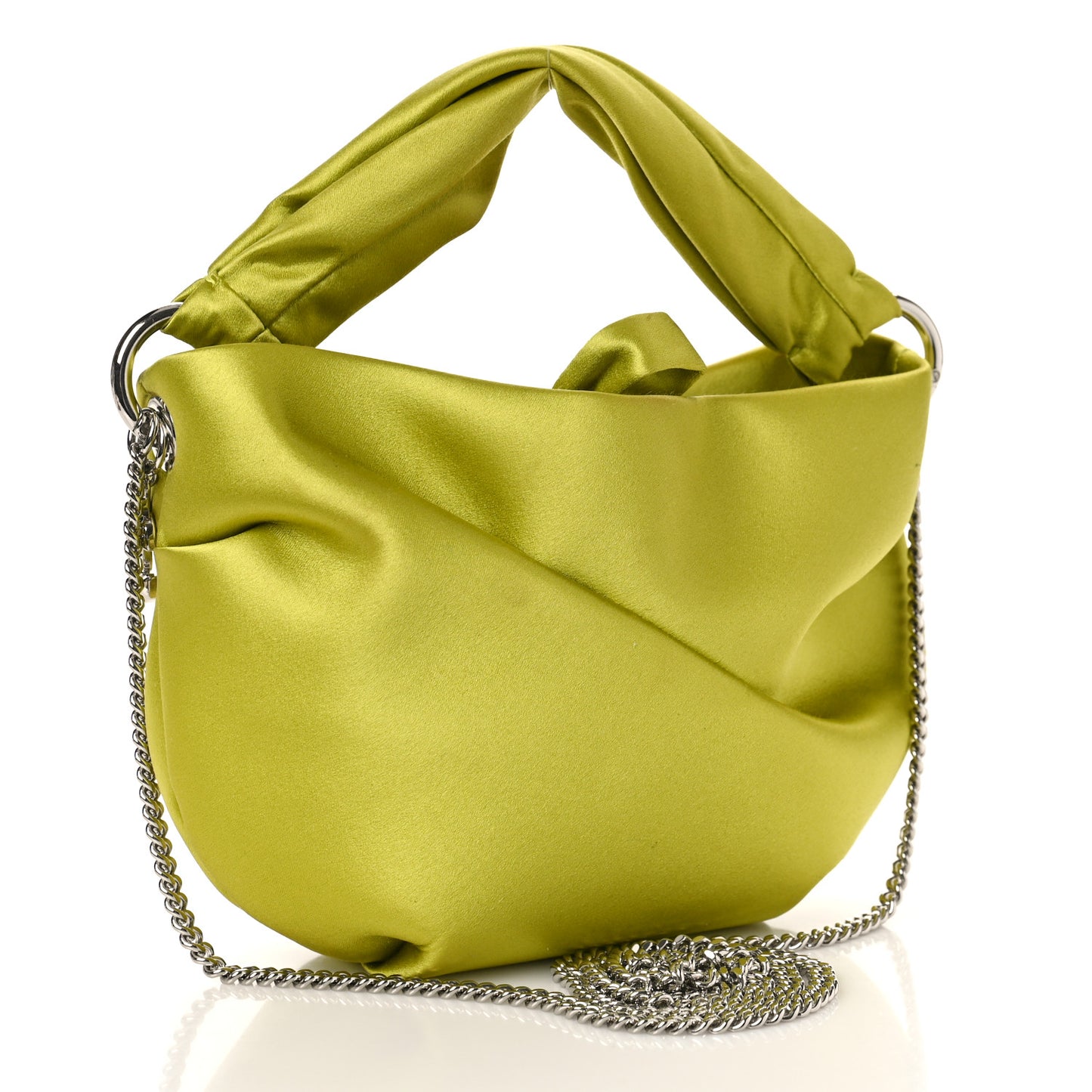 Satin Bonny Shoulder Bag Lime
