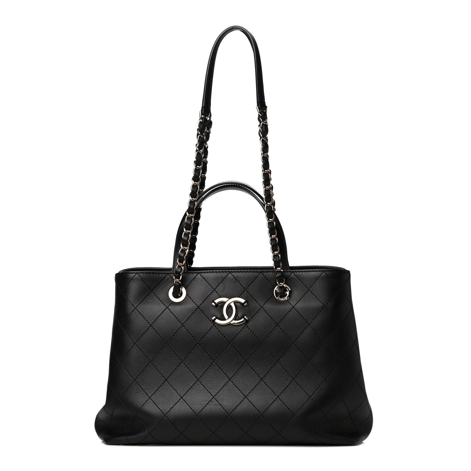 Chanel Calfskin Large Serial Shopper Tote Black 1 of 11