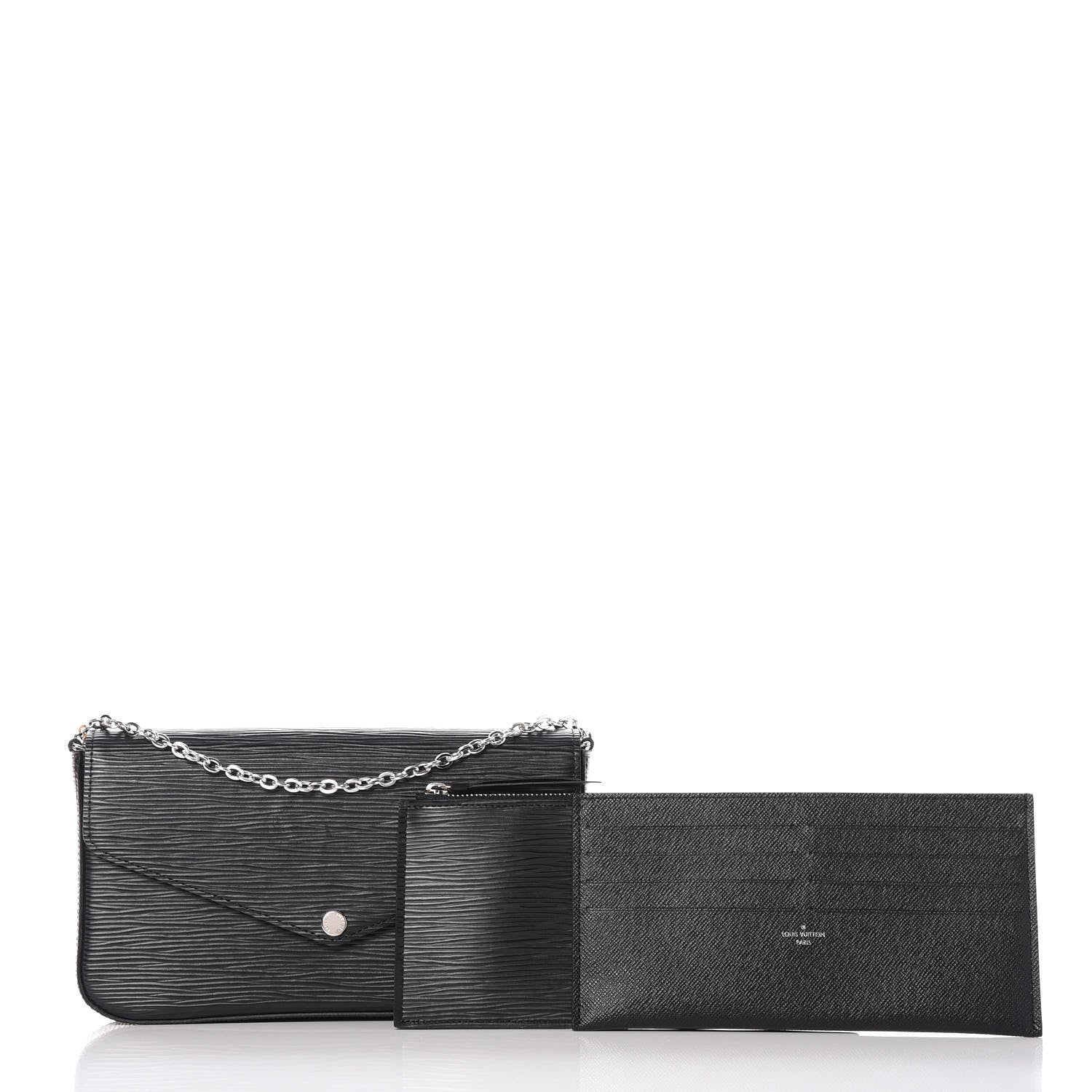 Louis Vuitton Epi Pochette Felicie Black 5 of 12