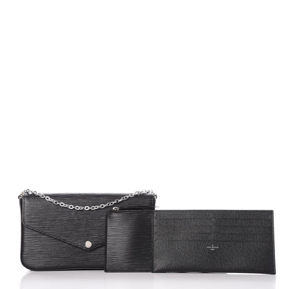 Louis Vuitton Epi Pochette Felicie Black 5 of 12