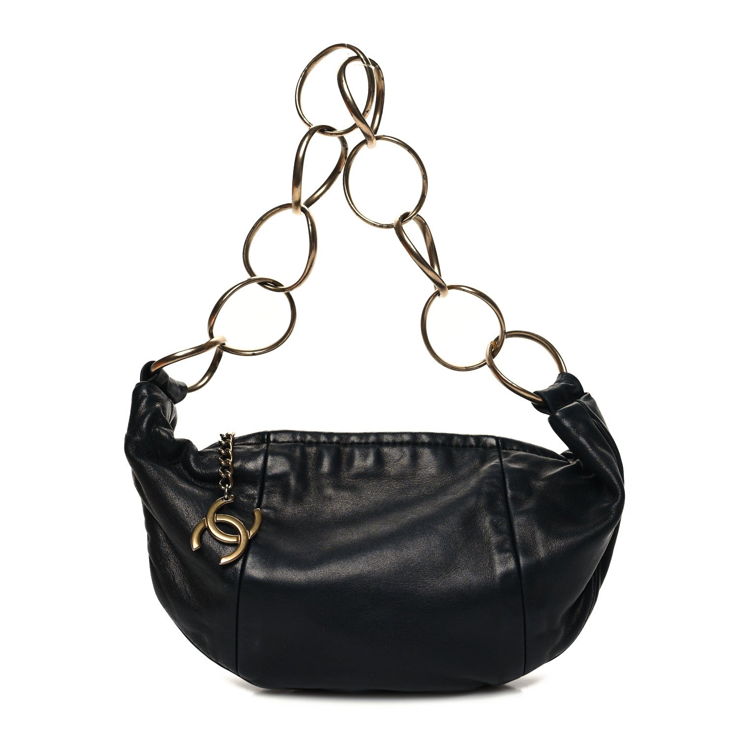 Chanel Lambskin Small Chain Hobo Black 1 of 11