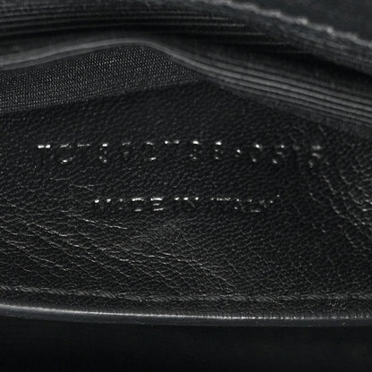 Saint Laurent Sheepskin Matelasse Chevron Monogram Large College Satchel Black 9 of 17