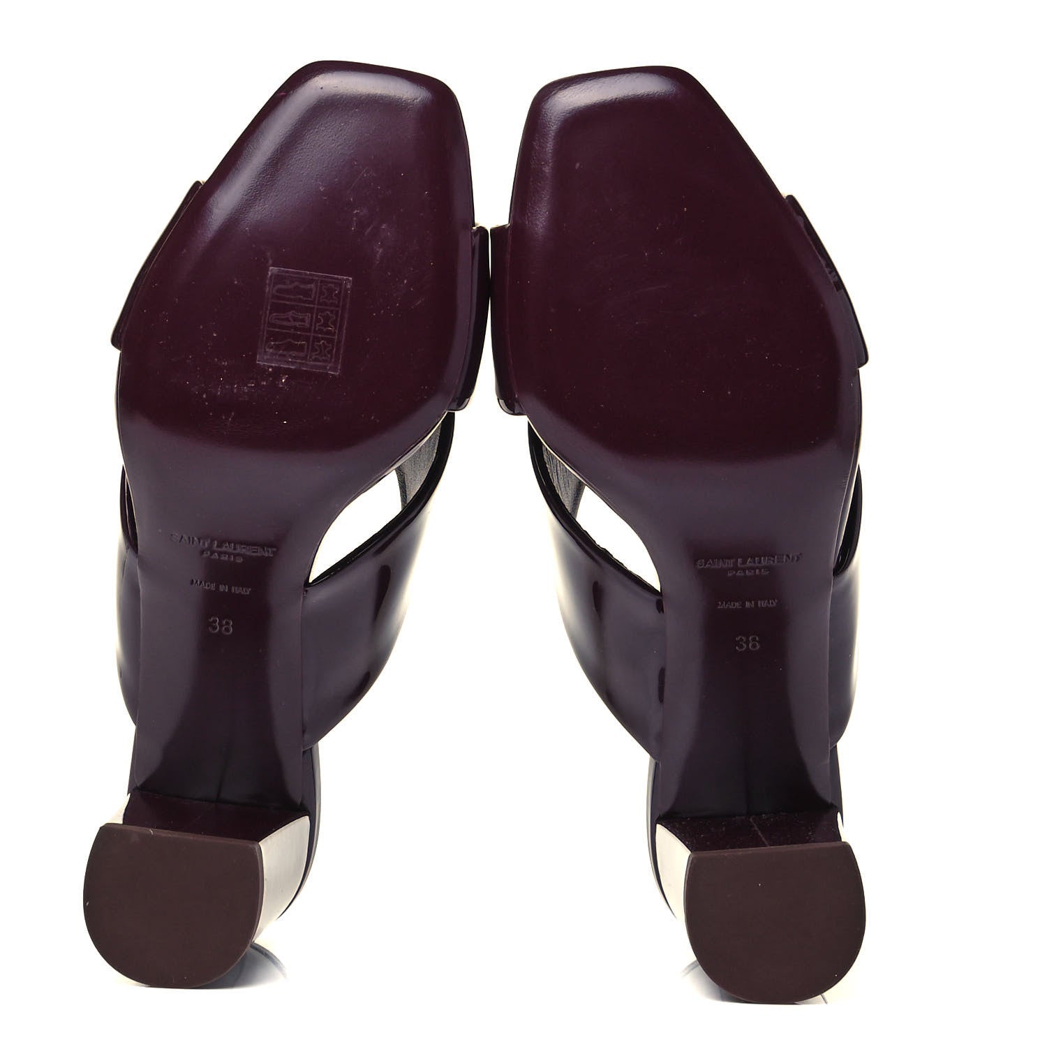 Saint Laurent Patent LouLou Mules 38 Barolo 5 of 7