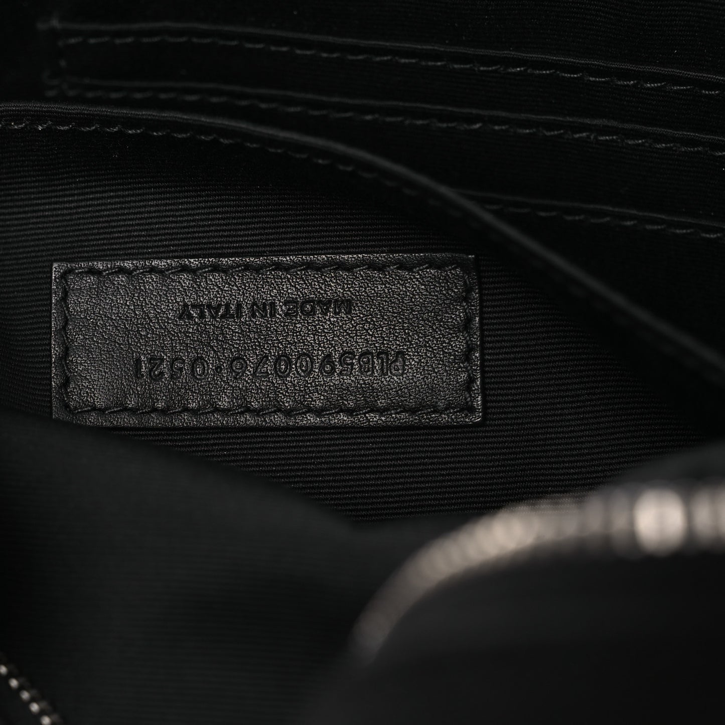 Canvas Monogram Belt Bag Black