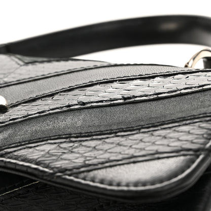 Chanel Calfskin Sheepskin Watersnake Chevron Quilted CC Small Trendy CC Dual Handle Flap Bag Black 28 of 28