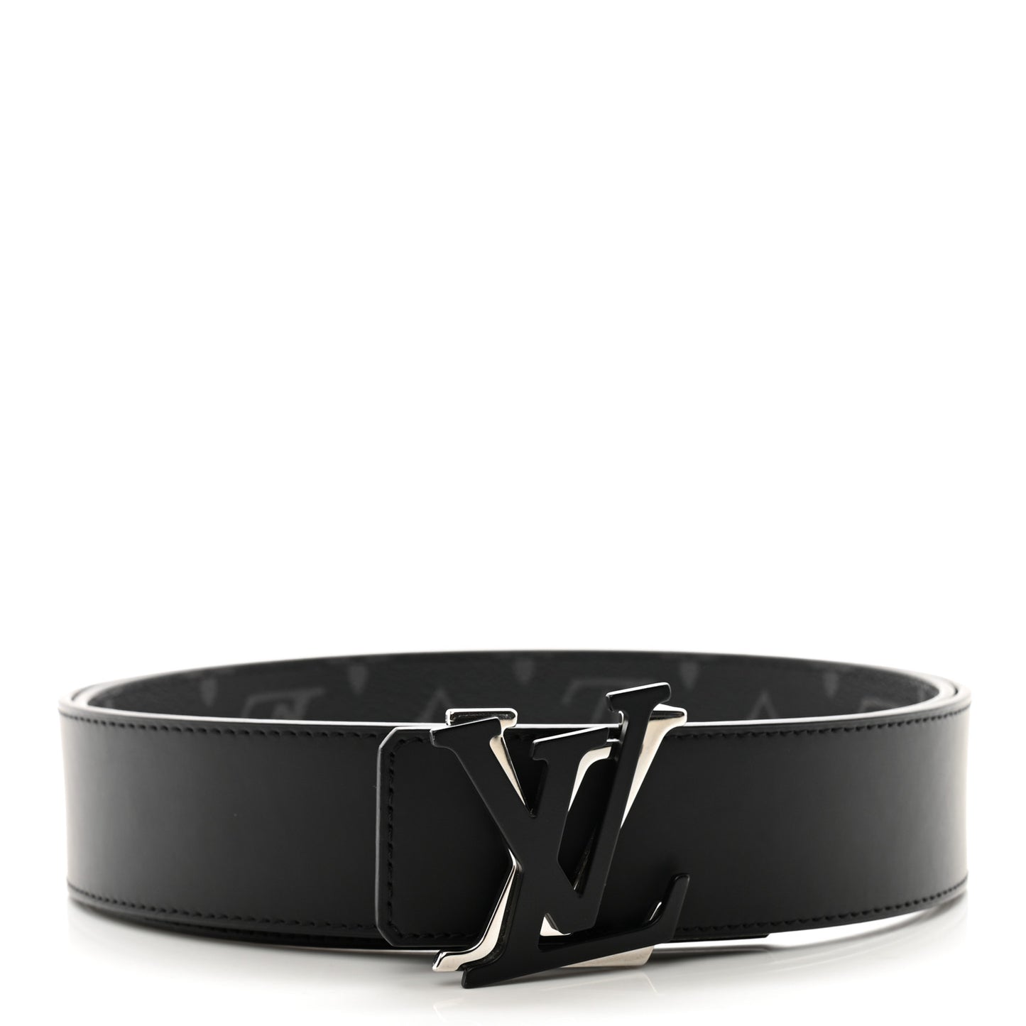 Calfskin Monogram Eclipse 40mm Shake LV Initiales Reversible Belt 100 40
