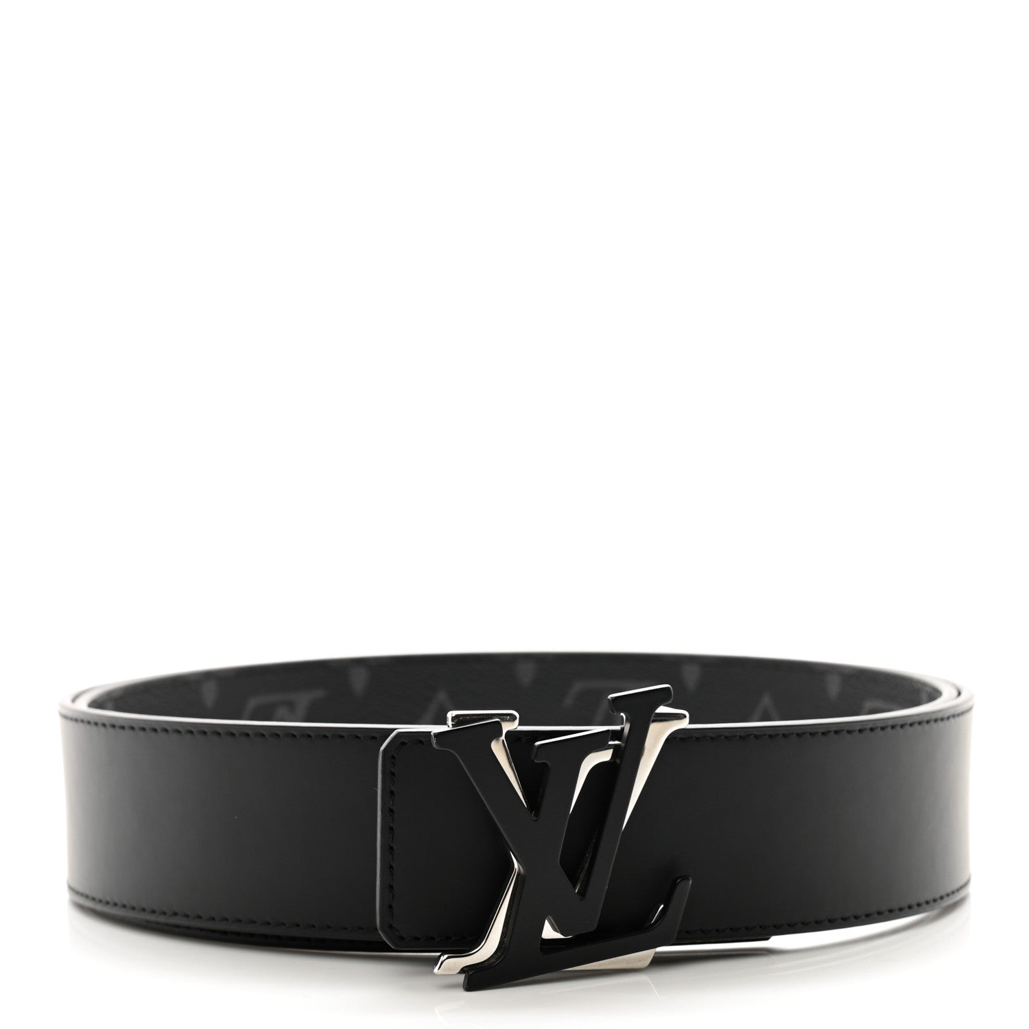 Louis Vuitton Calfskin Monogram Eclipse 40mm Shake LV Initiales Reversible Belt 100 40 3 of 7