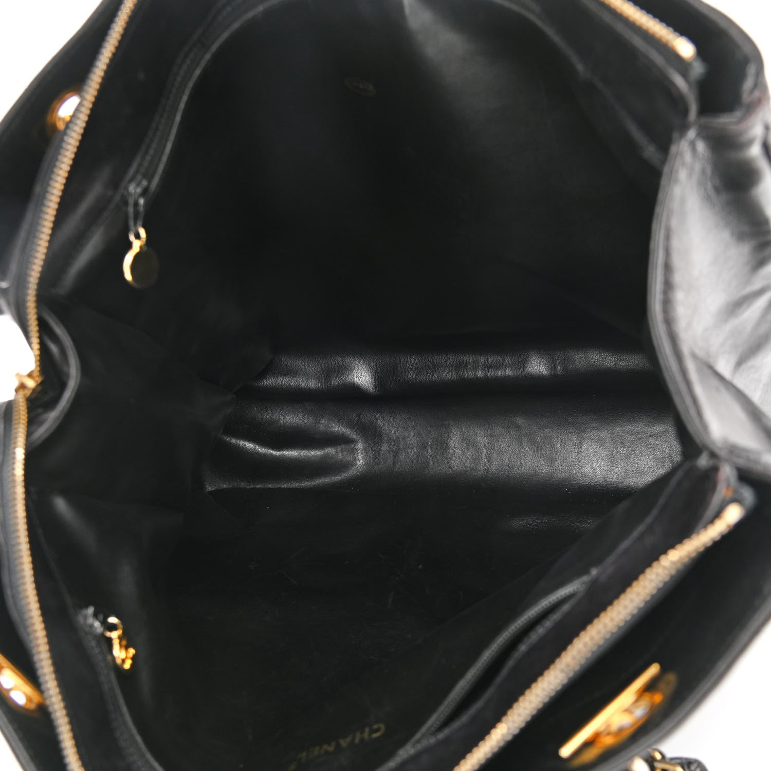 Chanel Lambskin Quilted Tote Black 4 of 12