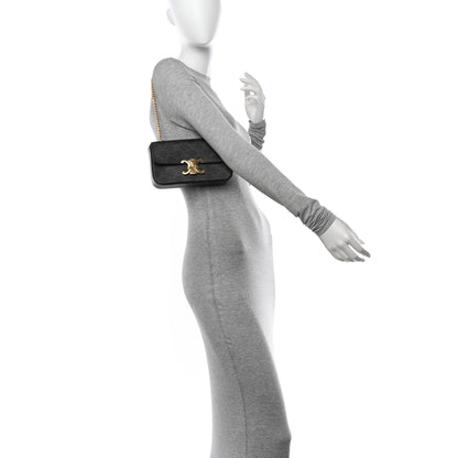 Celine Triomphe Canvas Chain Shoulder Bag Tan 2 of 12