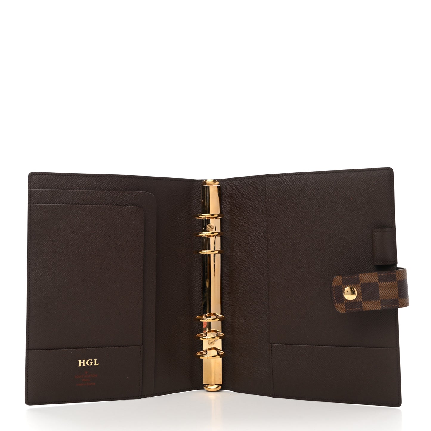Damier Ebene Large Ring Agenda Cover