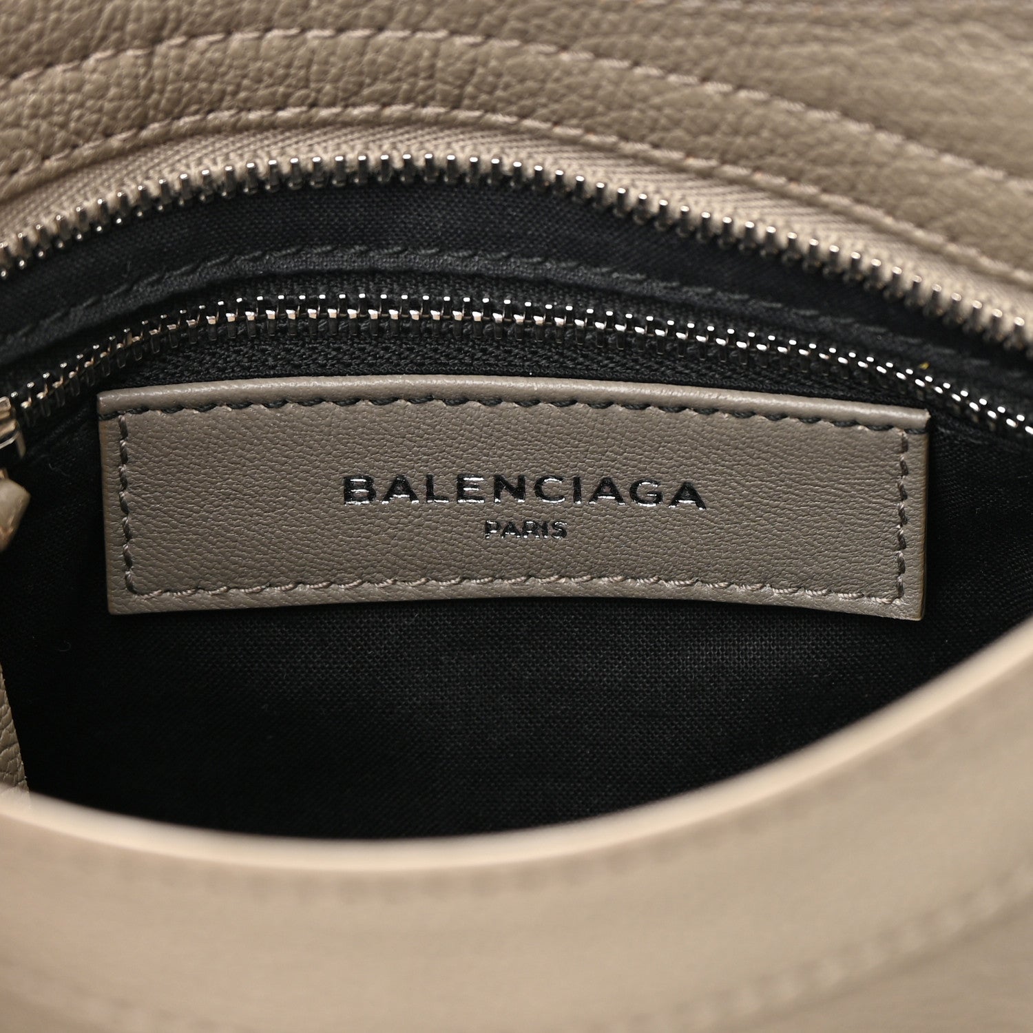 Balenciaga Chevre Silver Metallic Edge Hardware Mini City Gris Taupe 6 of 15