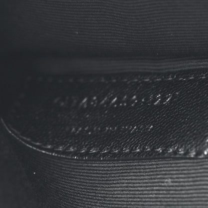 Saint Laurent Lambskin Medium Heart Studded Riva Bucket Bag Black 9 of 12