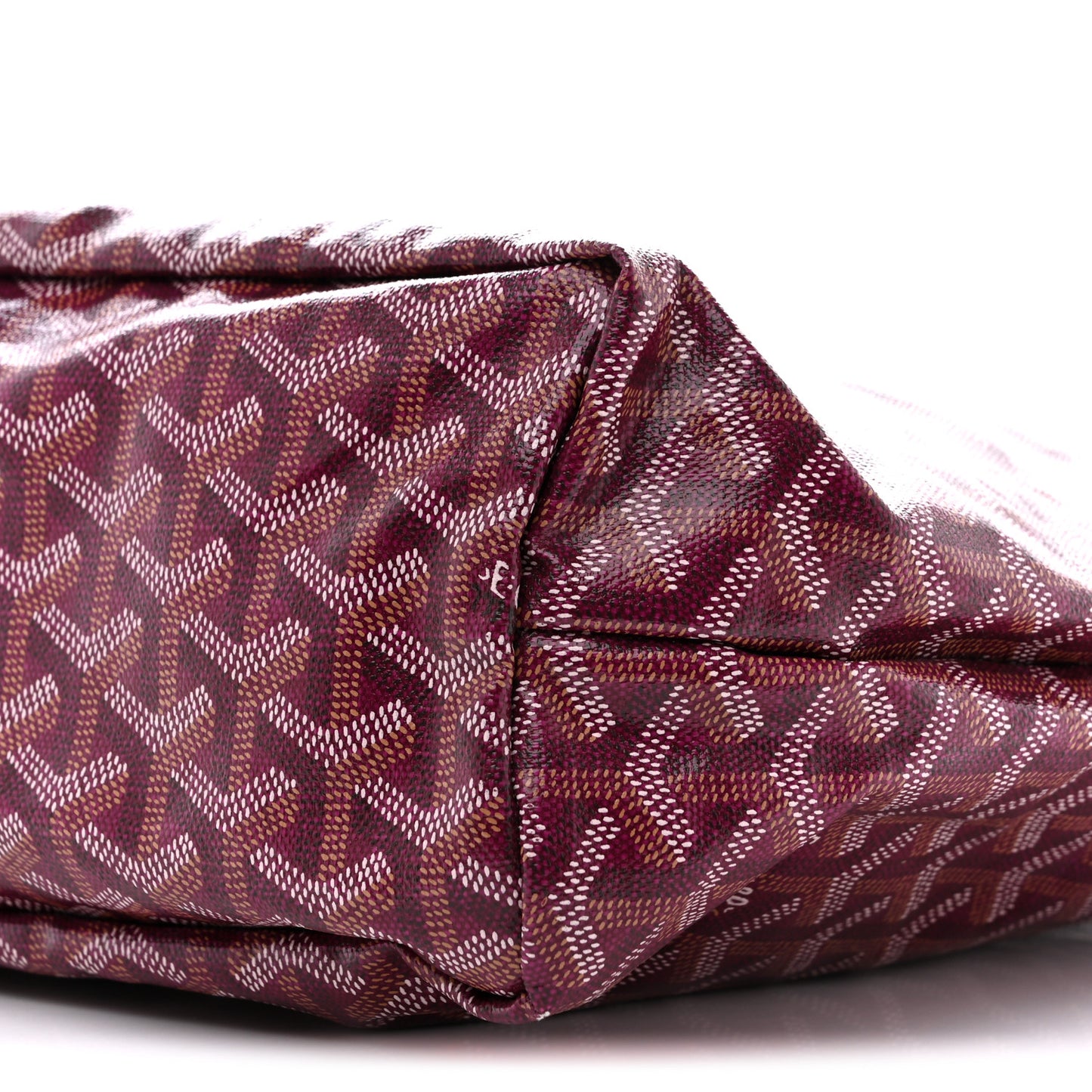 Goyardine Fidji Zip Hobo Burgundy