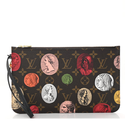 Louis Vuitton X FORNASETTI Monogram Cameo Neverfull MM GM Pochette 1 of 5