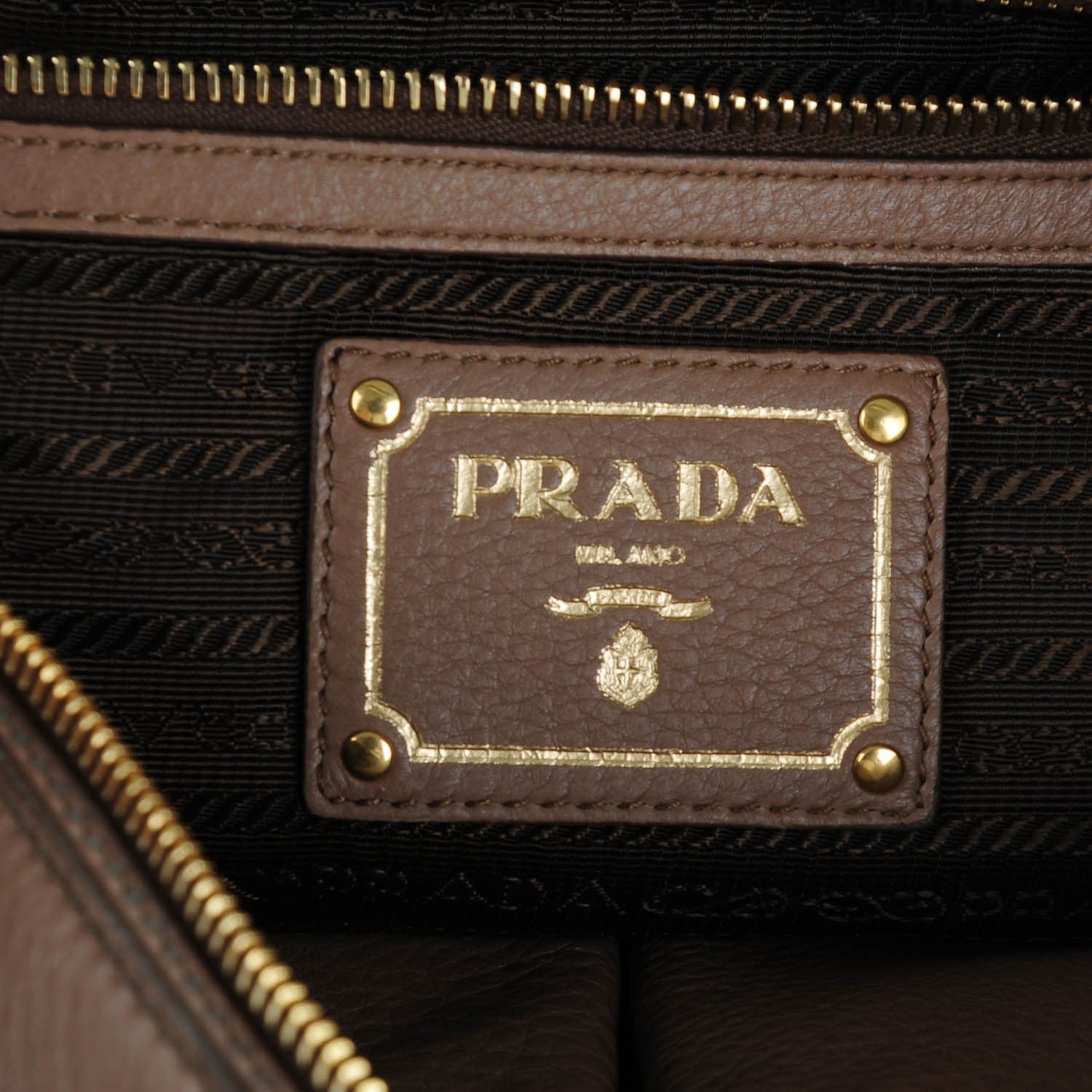 Prada Cervo Deerskin Hobo Visone 7 of 9
