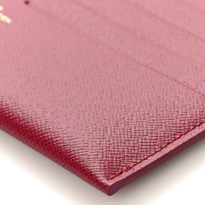Louis Vuitton Calfskin Felicie Card Holder Insert Fuchsia 7 of 7