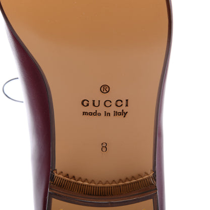 Gucci Calfskin Mens Lace Up Captoe Loafers 8 Strong Red 6 of 9