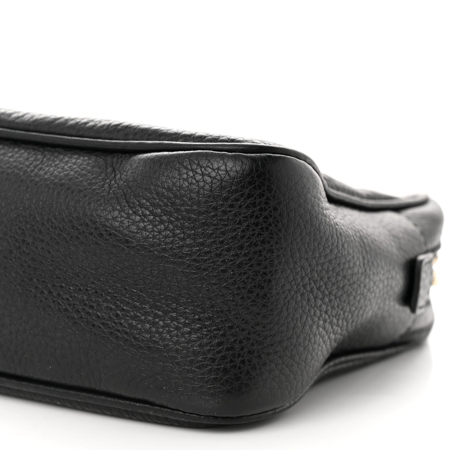 Pebbled Calfskin Small Soho Bowler Black