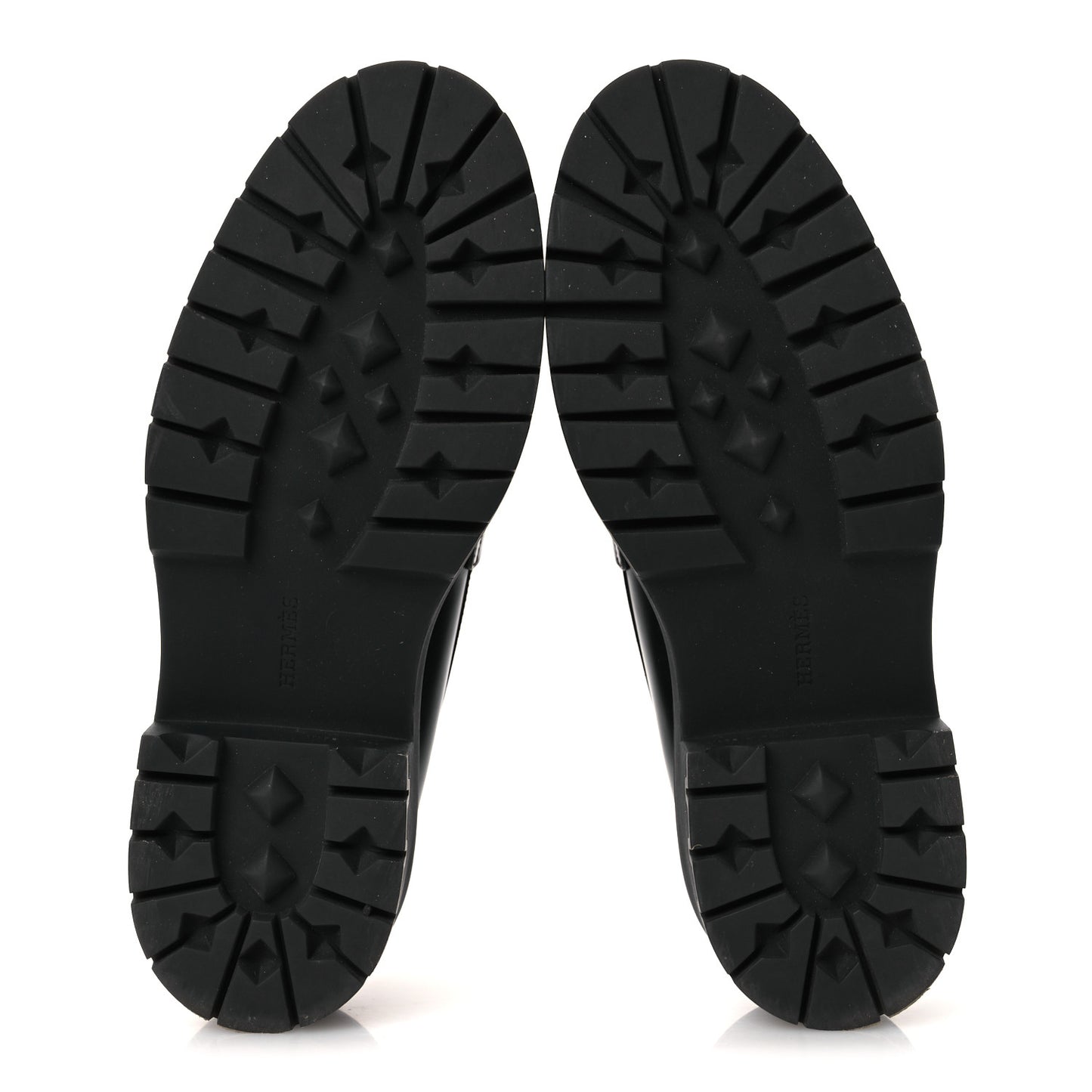 Glazed Calfskin Womens Hitch Loafers 38 Black