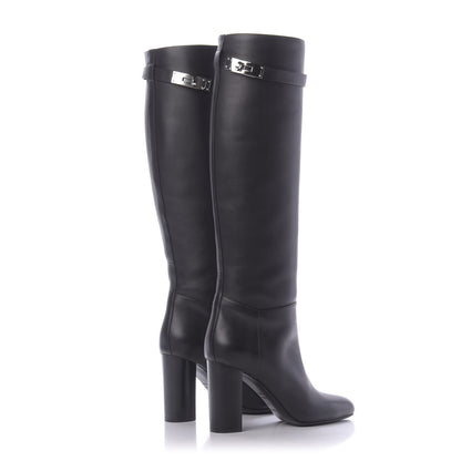 Hermes Heritage Calfskin Story Boots 37 Black 4 of 8
