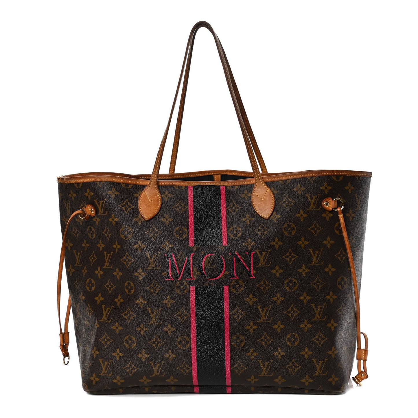 Monogram My LV Heritage Neverfull GM Noir Fuchsia