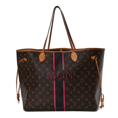 Louis Vuitton Monogram My LV Heritage Neverfull GM Noir Fuchsia 1 of 10