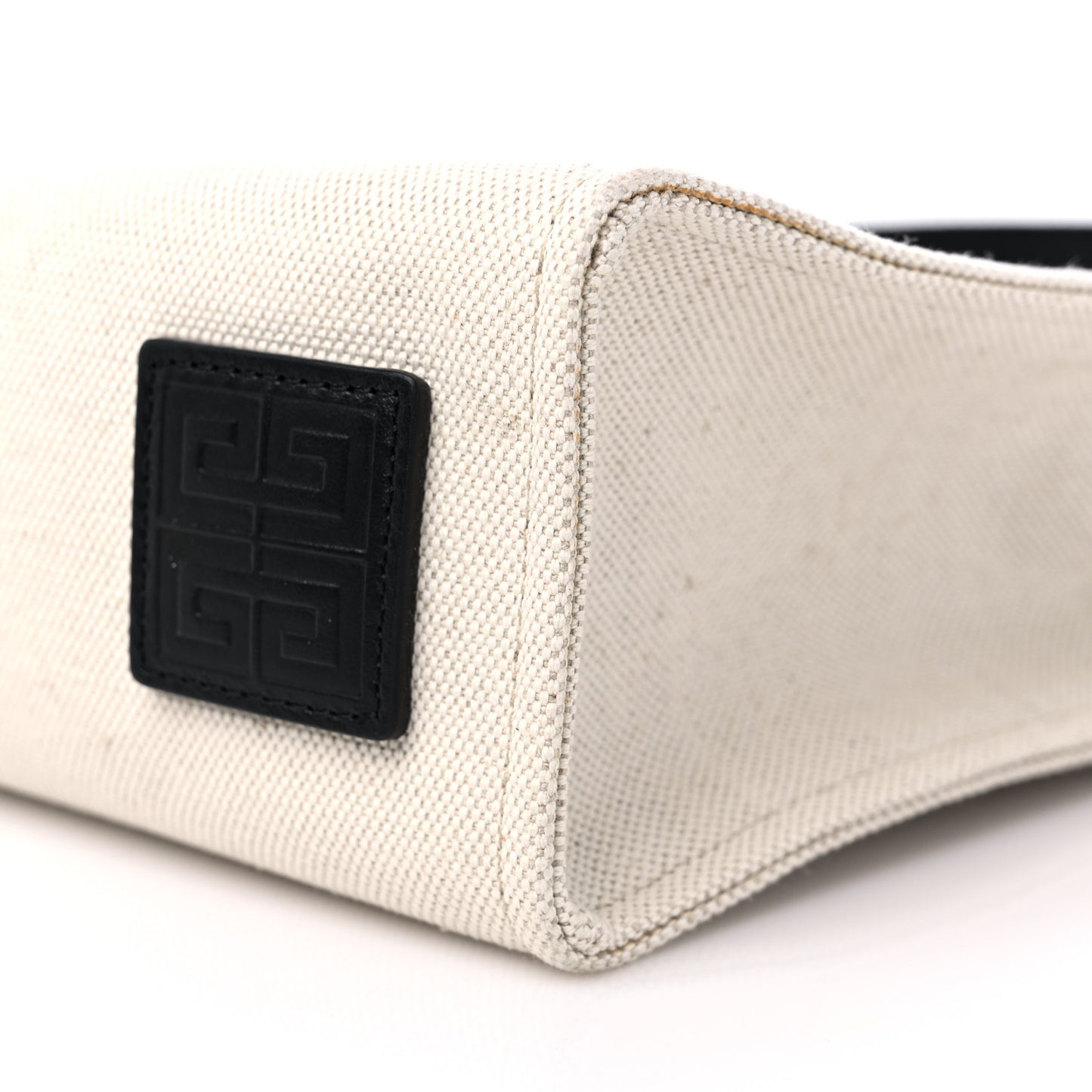 Canvas Mini G-Tote White Black